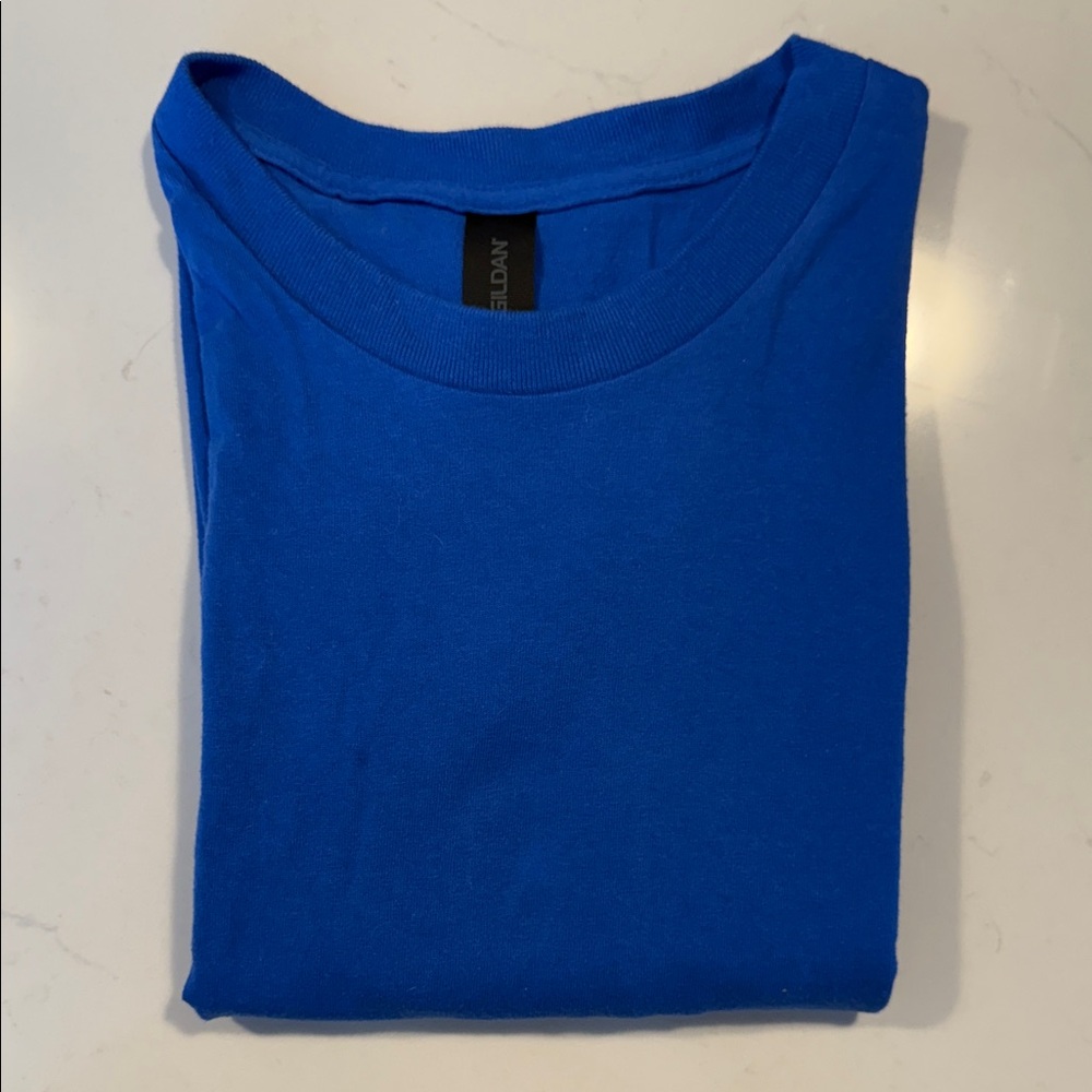 Gildan Men's Vibrant Blue Short Sleeve Tee